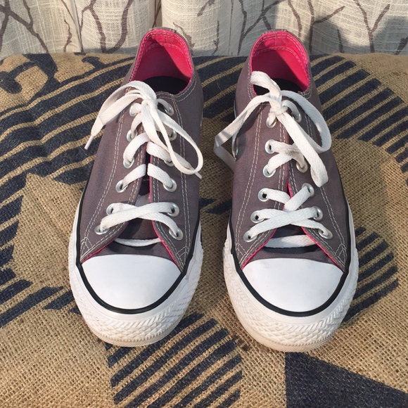 Converse chuck Taylor pink and grey sneakers - Picture 2 of 7